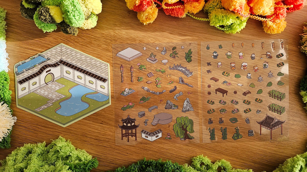 Pavilion Series | LILY PADS | DIY Scene Sticker Set