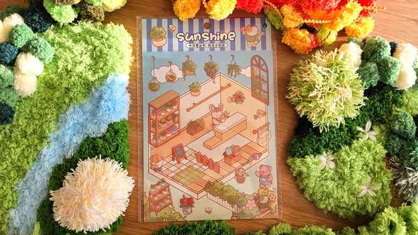 Tiny Shop Series | PLANT SHOP | DIY Scene Sticker Set