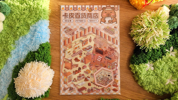 CAPYBARA SUPERMARKET | DIY Scene Sticker Set