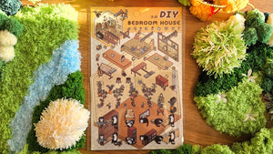 Tuxedo Cat Series | BEDROOM | DIY Scene Sticker Set