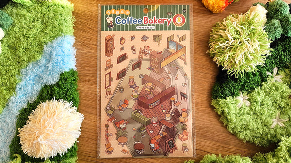 Weekend Series | CAFE | DIY Scene Sticker Set