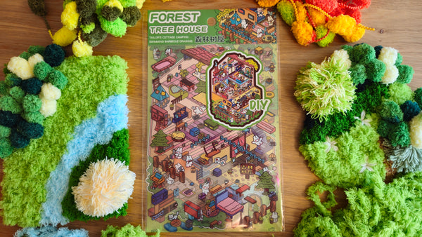 BUNNY TREEHOUSE | DIY Scene Sticker Set