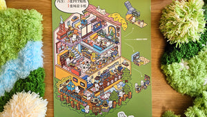 BUNNY TREEHOUSE | DIY Scene Sticker Set