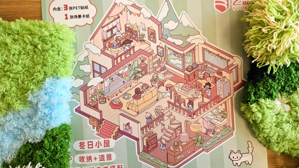 Sleepover Series | WINTER BREAK | DIY Scene Sticker Set