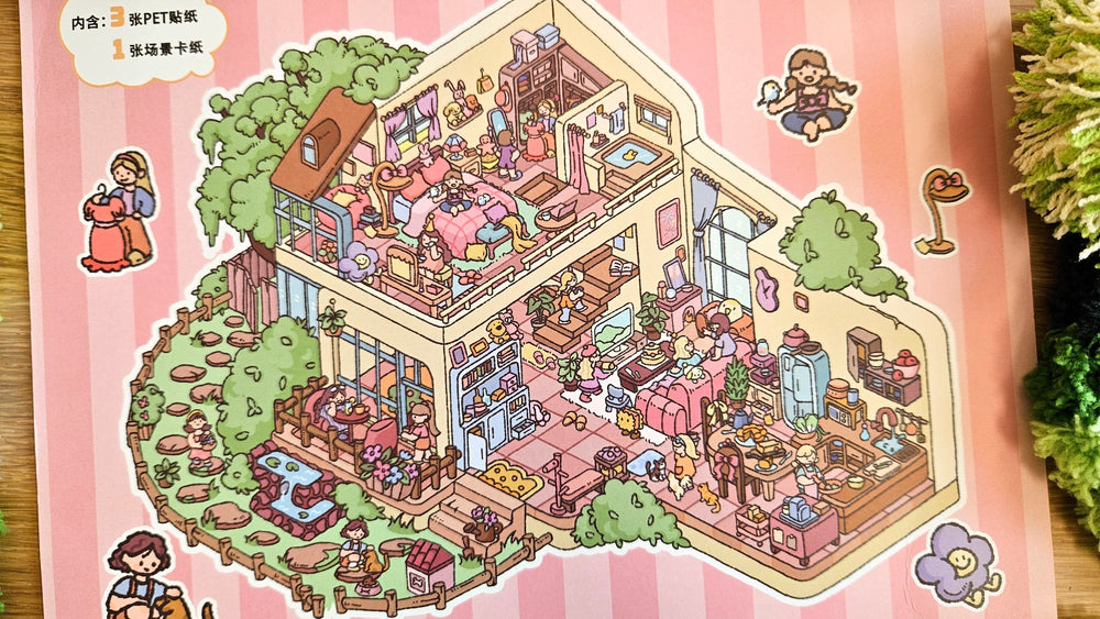 Sleepover Series | GIRLHOOD | DIY Scene Sticker Set