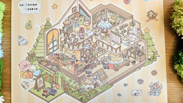 Sleepover Series | HOLIDAY HOME | DIY Scene Sticker Set