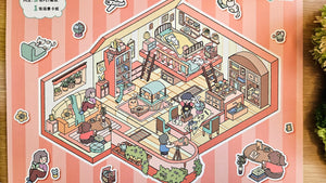 Sleepover Series | STUDY BUDDIES | DIY Scene Sticker Set