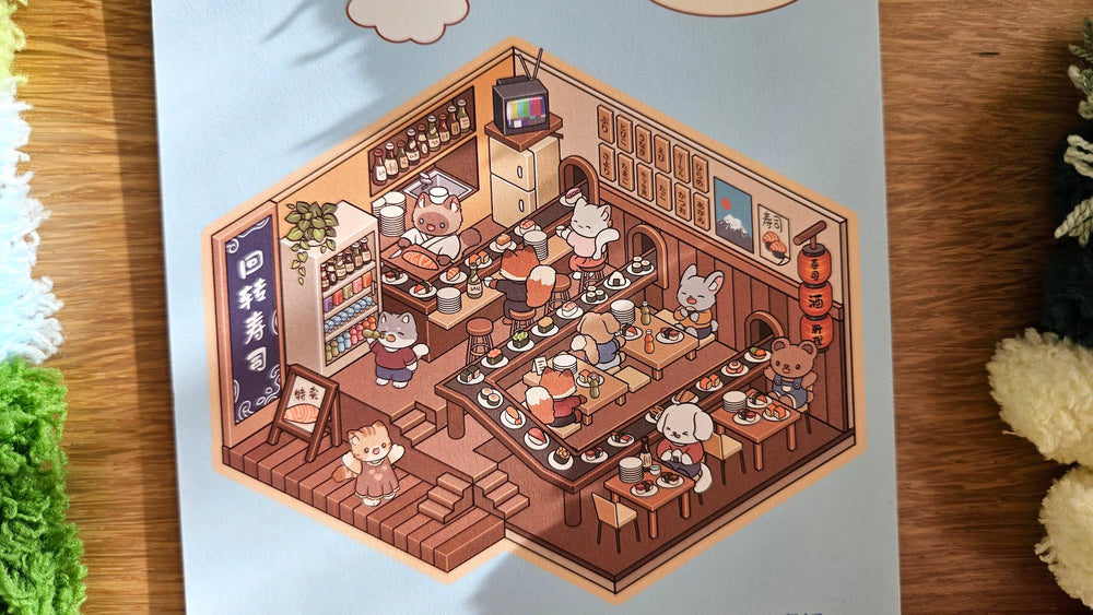 Weekend Series | SUSHI | DIY Scene Sticker Set