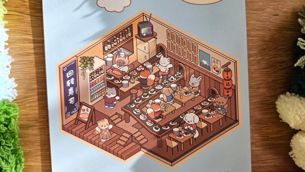 Weekend Series | SUSHI | DIY Scene Sticker Set