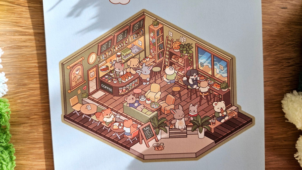 Weekend Series | CAFE | DIY Scene Sticker Set