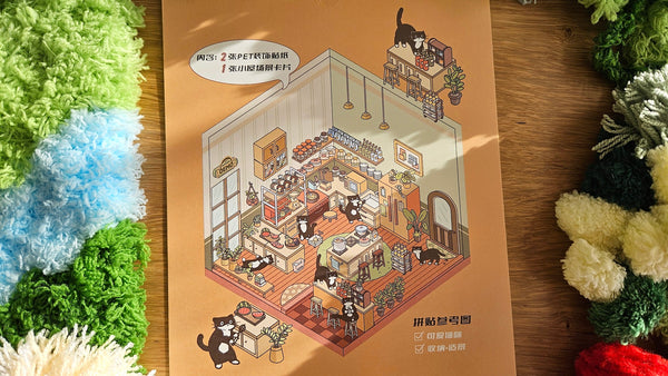 Tuxedo Cat Series | KITCHEN | DIY Scene Sticker Set