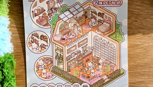 Tea Party Series | RABBIT | DIY Scene Sticker Set