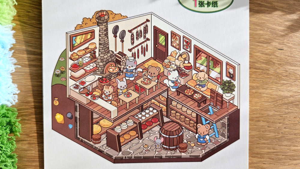 Small Town Series | CHEESE SHOP | DIY Scene Sticker Set