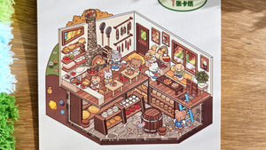 Small Town Series | CHEESE SHOP | DIY Scene Sticker Set