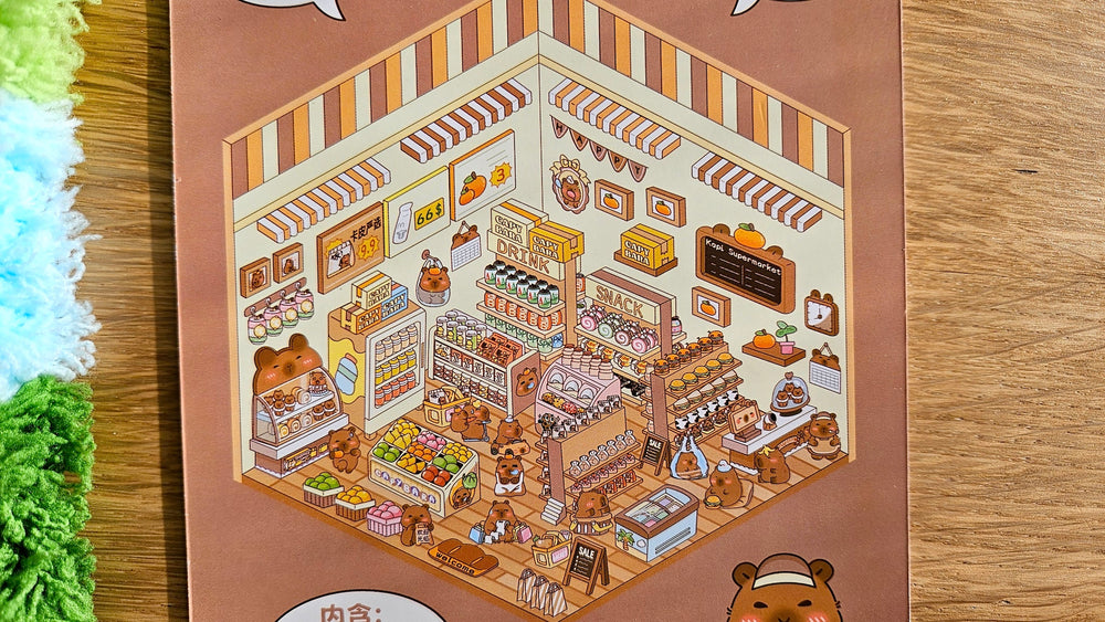 CAPYBARA SUPERMARKET | DIY Scene Sticker Set