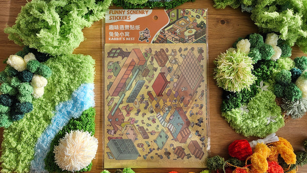 RABBIT NEST | DIY Scene Sticker Set