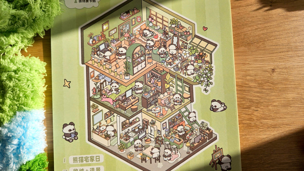 PANDA HOUSE | DIY Scene Sticker Set