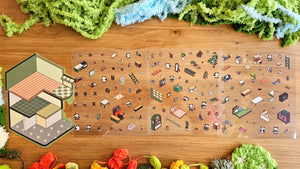 PANDA HOUSE | DIY Scene Sticker Set