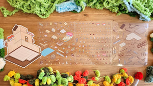 RACOON DOG SUSHI SHOP | DIY Scene Sticker Set