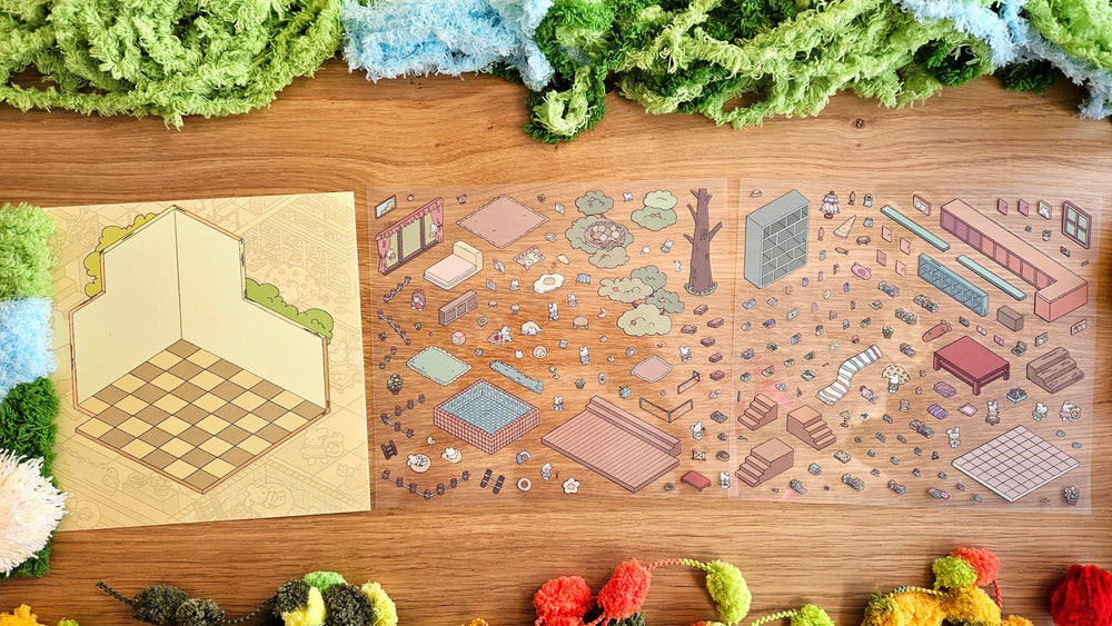 RABBIT NEST | DIY Scene Sticker Set