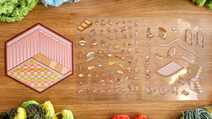 Pink Cat Series | DRESS SHOP | DIY Scene Sticker Set