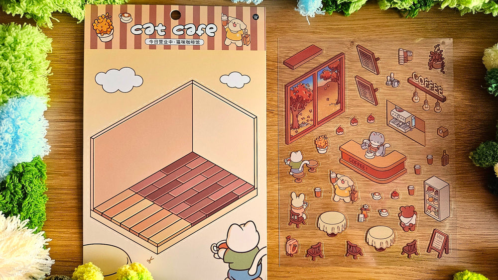 Tiny Shop Series | CAFE | DIY Scene Sticker Set