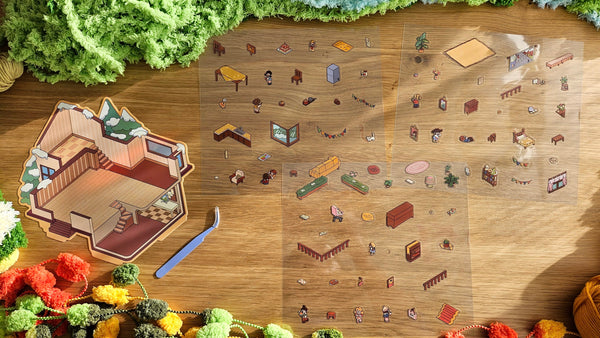 Sleepover Series | WINTER BREAK | DIY Scene Sticker Set