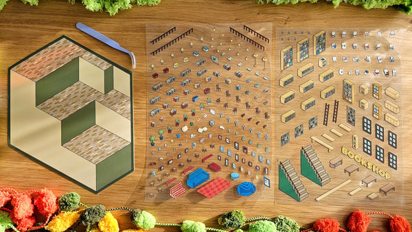 Large Shop Series | BOOK SHOP | DIY Scene Sticker Set