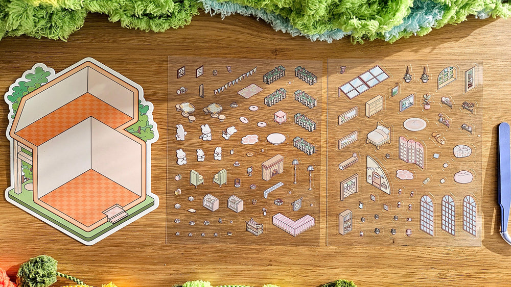 Tea Party Series | RABBIT | DIY Scene Sticker Set