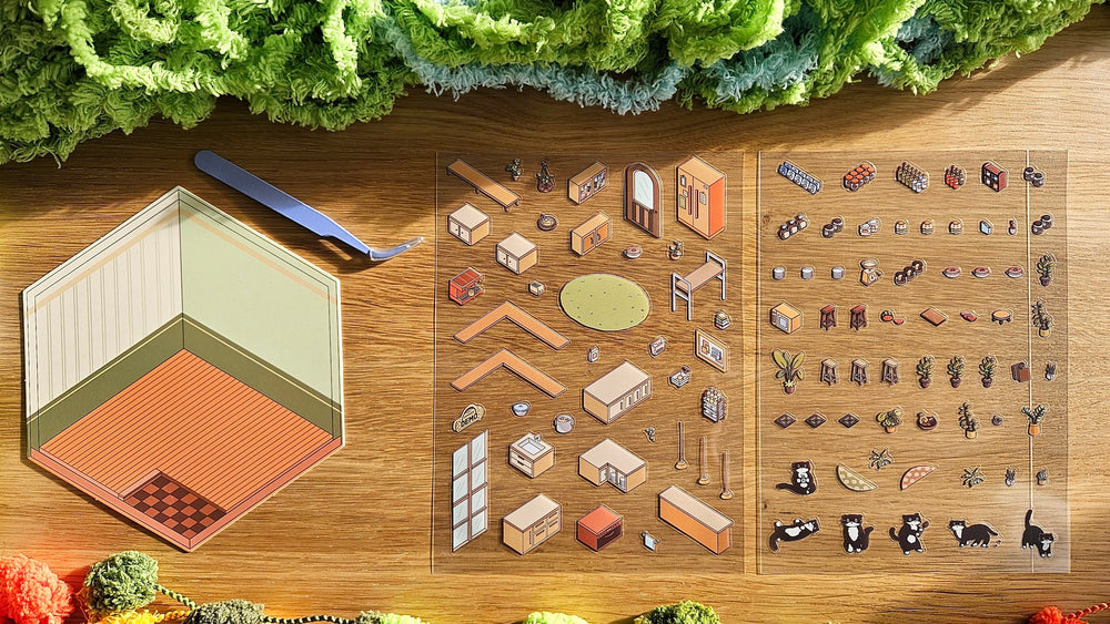 Tuxedo Cat Series | KITCHEN | DIY Scene Sticker Set