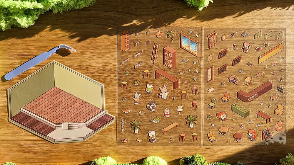 Weekend Series | CAFE | DIY Scene Sticker Set