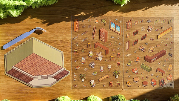 Weekend Series | CAFE | DIY Scene Sticker Set