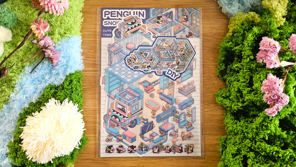 Van Life Series | PENGUIN | DIY Scene Sticker Set