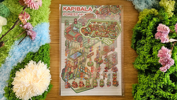 Van Life Series | CAPYBARA | DIY Scene Sticker Set