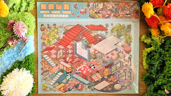 Sleepover Series | CUDDLE CABIN | DIY Scene Sticker Set