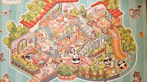 Sleepover Series | CUDDLE CABIN | DIY Scene Sticker Set