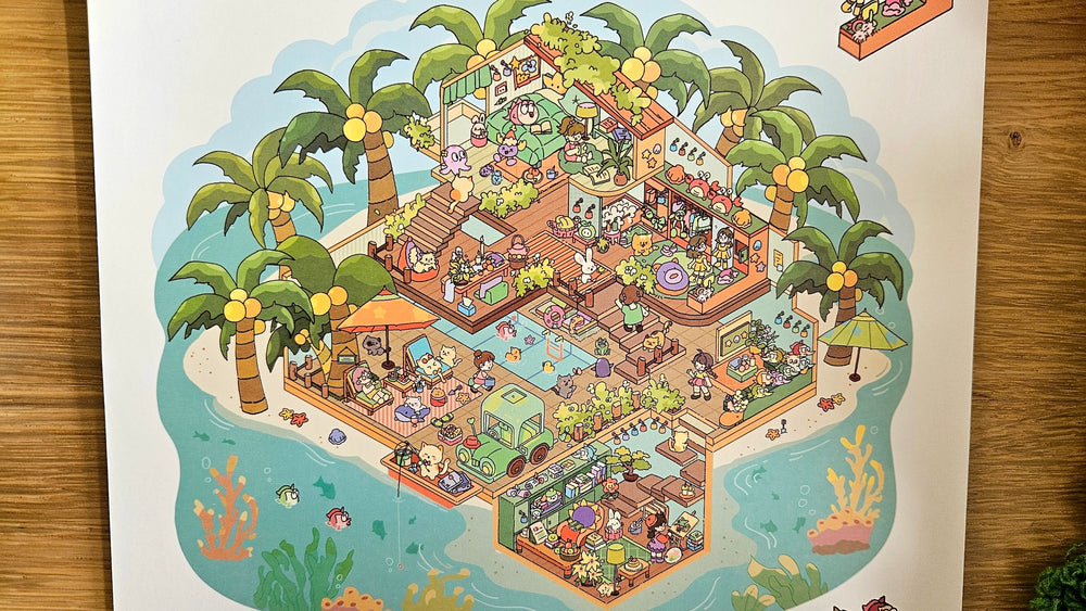 Dream Life Series | ISLAND PARADISE | DIY Scene Sticker Set