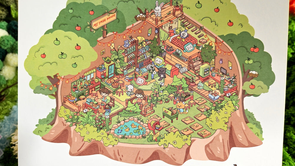 Dream Life Series | TREEHOUSE FOR TWO | DIY Scene Sticker Set