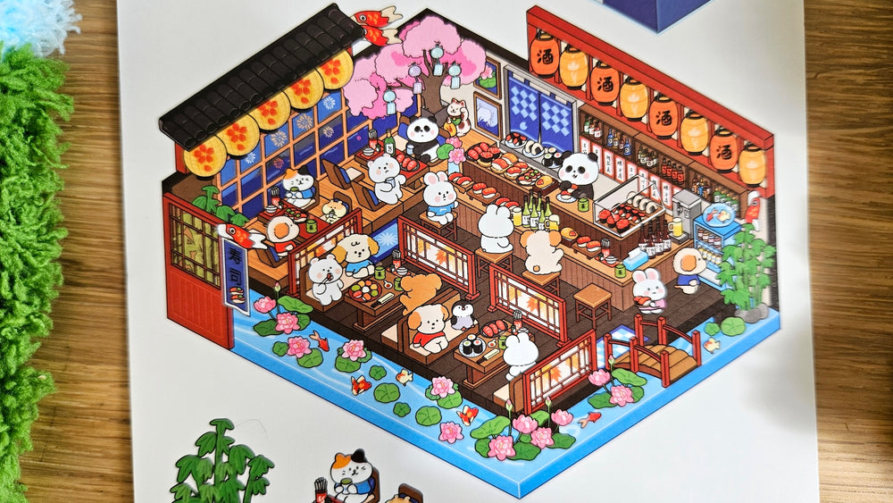 BENTO BOX RESTAURANT | DIY Scene Sticker Set
