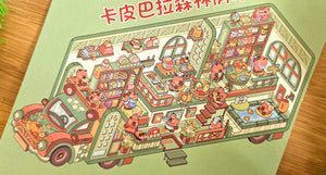 Van Life Series | CAPYBARA | DIY Scene Sticker Set