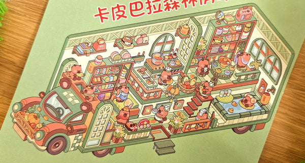 Van Life Series | CAPYBARA | DIY Scene Sticker Set