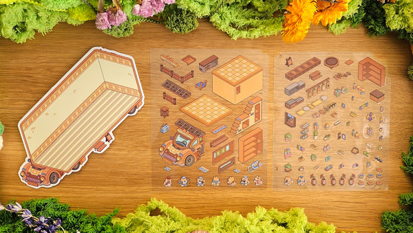 Van Life Series | SHIBA INU | DIY Scene Sticker Set