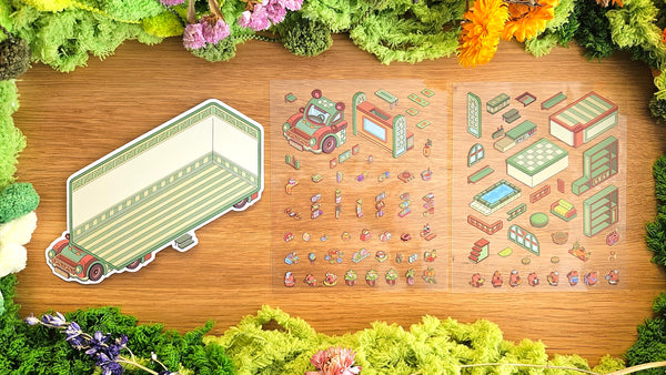 Van Life Series | CAPYBARA | DIY Scene Sticker Set