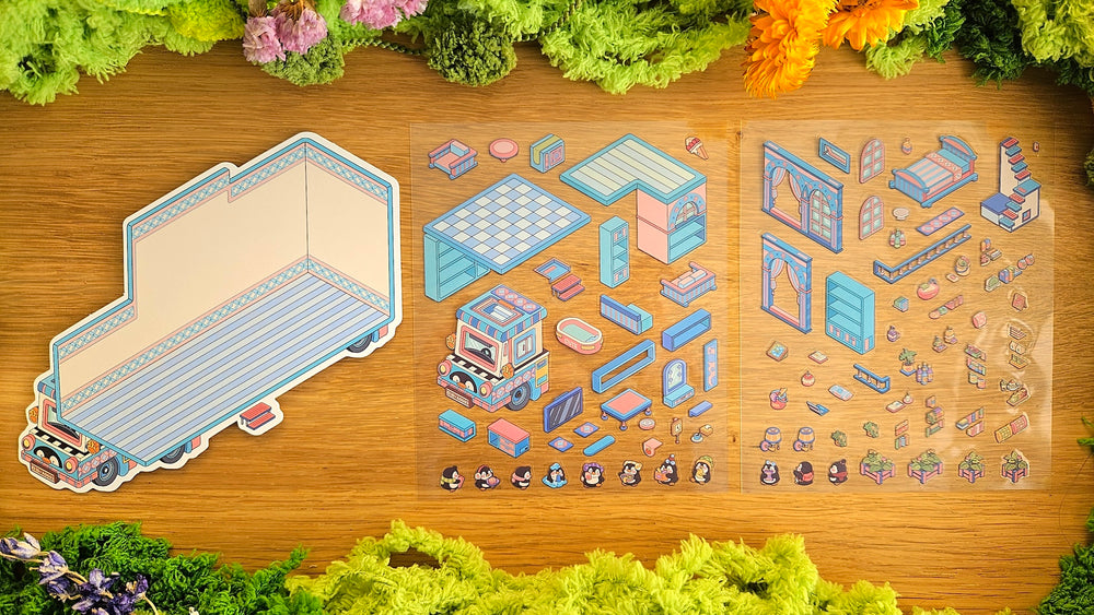 Van Life Series | PENGUIN | DIY Scene Sticker Set