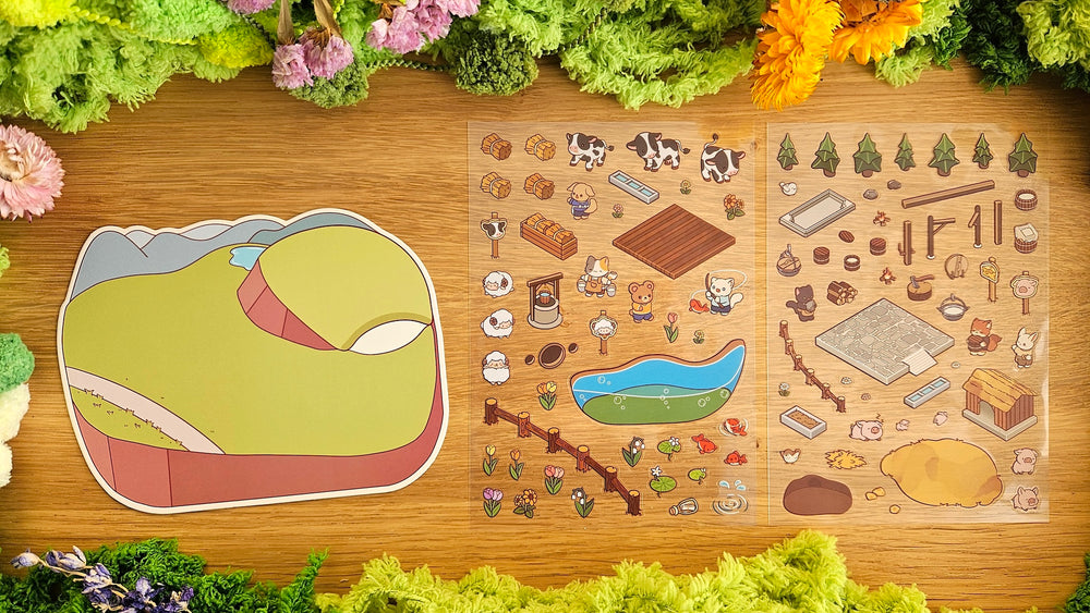 Small Town Series | RANCH | DIY Scene Sticker Set