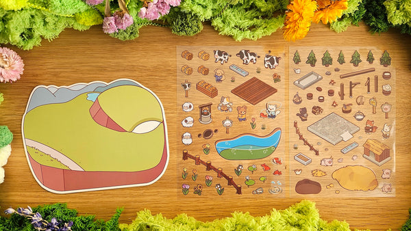 Small Town Series | RANCH | DIY Scene Sticker Set