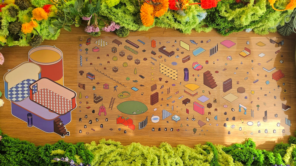 PENGUIN APARTMENT | DIY Scene Sticker Set