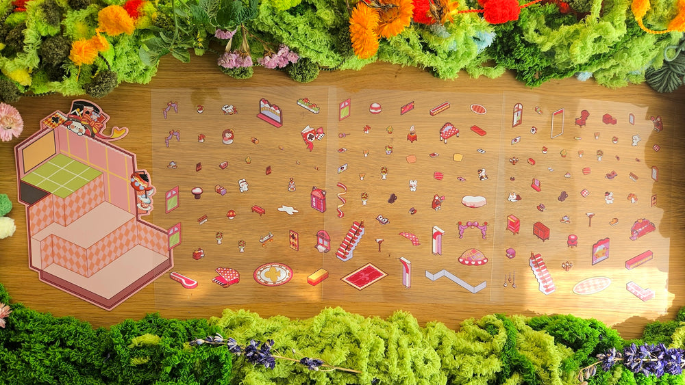 BUNNY IN WONDERLAND | DIY Scene Sticker Set