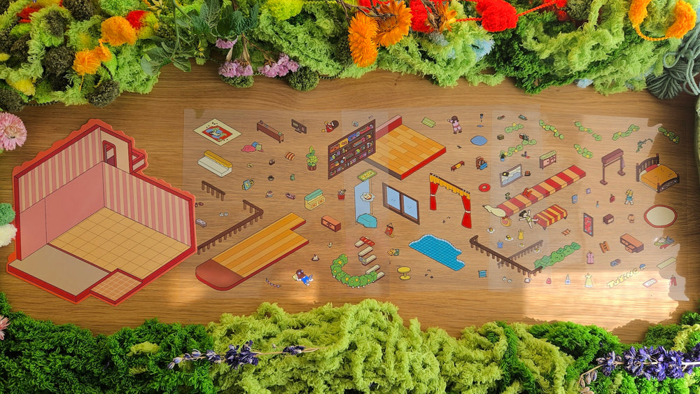 Sleepover Series | POOL PARTY | DIY Scene Sticker Set