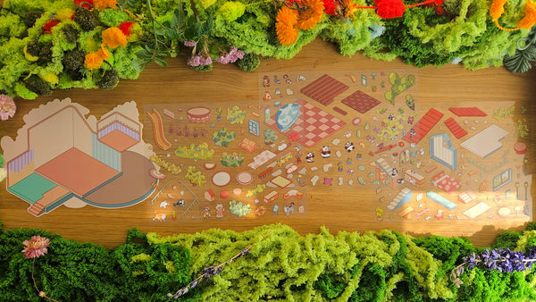 Sleepover Series | CUDDLE CABIN | DIY Scene Sticker Set